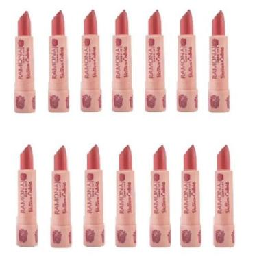 Imagem de Kit 14 Batom Colors Cor 11 Rosa Nude 3,8gr - Ramona Make Up