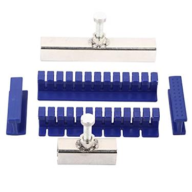 Imagem de Abas de extrator, ferramenta de reparo de carroceria de carro sem tinta, conjunto de ferramentas de reparação de remoção de veículos, kit de extrator de ponte azul amassada com abas
