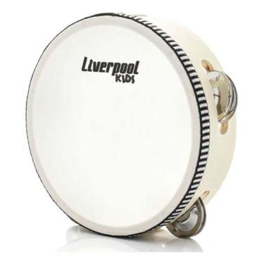 Imagem de Pandeiro infantil liverpool 6" pele animal 559