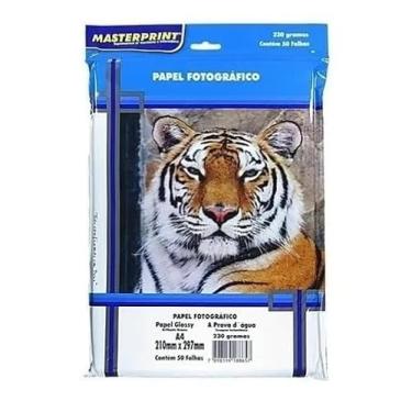 Imagem de Papel Fotográfico Glossy Brilhante 230g A4 - Pacote Com 50 Folhas