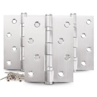 Imagem de Dobradiça para Porta Embutir Inox com Rolamento 4" X 3" 2.0mm 70kg - K