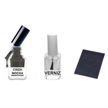 Imagem de Tinta Retoque Tira Risco Carro Chevrolet - Cinza Mocha  - Jhow Adesivo