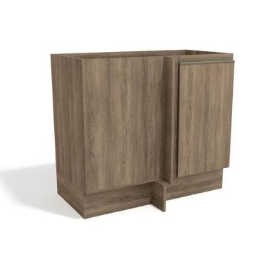 Imagem de Módulo Cozinha Kappesberg Maxxi Balcão G748 Canto Reto 1 Porta S- Tampo 98cm Nogal-kappesberg