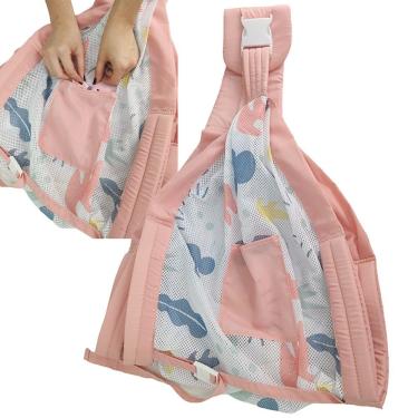 Imagem de Canguru Sling Envoltorio Bebe Criança Strap Carregador Bolso Transporte Alça Ajustavel Amamentaçao