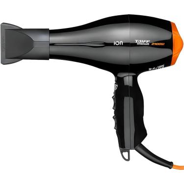 Imagem de Secador De Cabelo Taiff Profissional Titanium 2100 W 110v - Preto/laranja