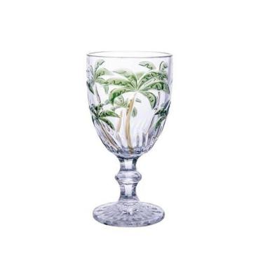 Imagem de Jogo 8 Taças Vidro Palm Tree 310ml Transparente Class Home