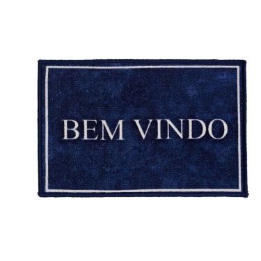 Imagem de Capacho Antiderrapante Clean 32 Azul 0,45x0,75m