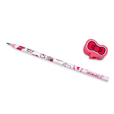 Imagem de Lápis Preto Hello Kitty Leonora - Hb Vermelho