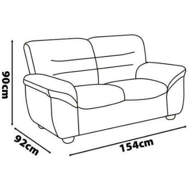 Imagem de Sofá De 3 E 2 Lugares Stillus Ii Revestidos Em Tecido Suede Areia