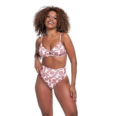 Imagem de Biquíni Estampado Feminino Hot Pant Bojo Top Com Abotoador - HYPE MODA