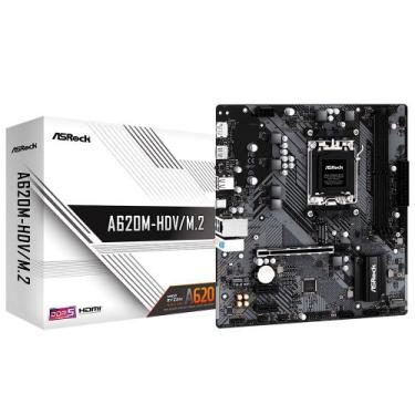Imagem de Placa Mae AsRock A620M-HDV/M.2, DDR5, Socket AM5, M-ATX, Chipset AMD A