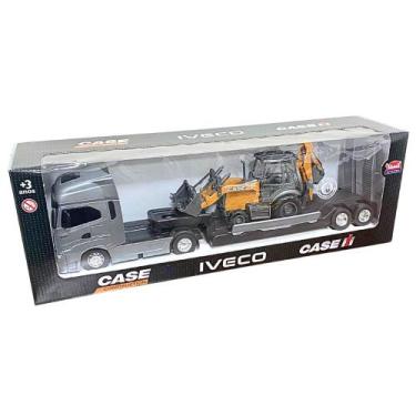 Imagem de Caminhão Iveco S-Way Plataforma Com Retroescavadeira Case - Usual Brin