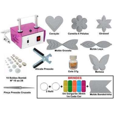 Imagem de Máquina De Cortar E Selar Fita Fuxico Molde Alicate - K07 - Artmaq