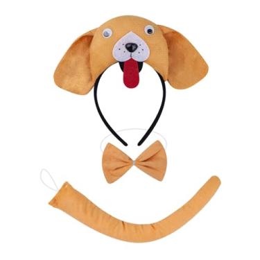 Imagem de YIJU Kit de laço de cauda de animal, cosplay de festa para fantasiar, baile de máscaras, carnaval, Amarelo Escuro