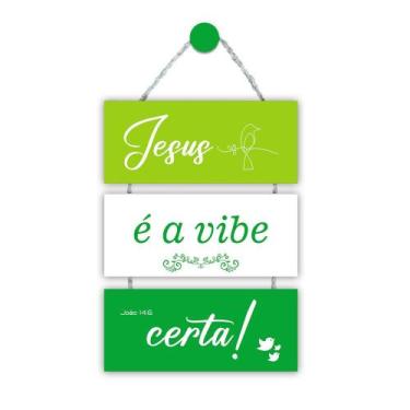 Imagem de Placa de Porta Religiosa para Casa Apartamento Seja Bem Vindo Lar Deus