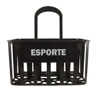 Imagem de Cesta Porta Garrafas Squeeze - Esporte - Futebol Shop, Preto