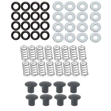 Imagem de Kit Molas + Arruelas + Amortecedores + Proteção Pebolim Totó - Solutos