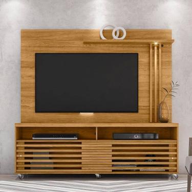 Imagem de Rack Com Painel Frizz Cumaru - Madetec Móveis