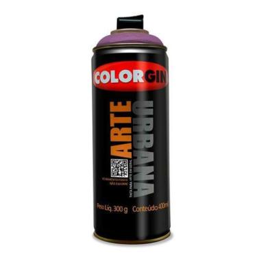 Imagem de Spray Tinta Acrílica Arte Urbana Roxo Beterraba 904 - Colorgin 400ml