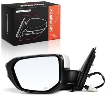 Imagem de A-Premium Espelho Retrovisor Elétrico Lateral Do Motorista - Compatível Com Honda Civic 2016, 2017, 2018, 2019, 2020, 2021, Aquecido E Dobrável Manualmente, Visão Traseira Externa Branca, Conector D