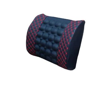 Imagem de Almofada Lombar Massageadora Elétrica com Aquecimento e Vibração (Preto)