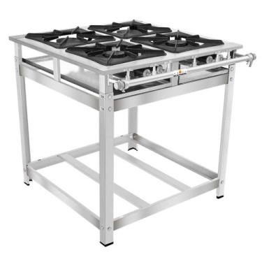 Imagem de Fogão Super 40 Kenok 4 Bocas 2 Duplas Baixa Pressão FBSU4B.772