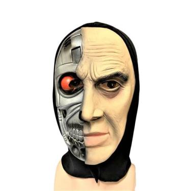Imagem de Fantasia Máscara Roboman Metade Robô Metade Humano - Lynx