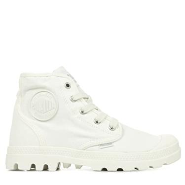 Imagem de Bota de lona feminina Pampa Hi da Palladium, Sky White, 8.5