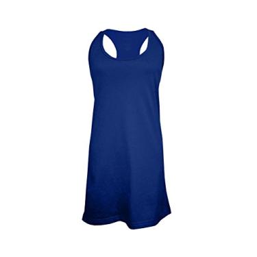 Imagem de Saída de praia feminina com costas nadador e sonolento (T83), Azul marinho, XX-Large