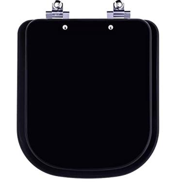 Imagem de Assento Sanitário Laqueado Soft Close Debba Matte Black para vaso Roca