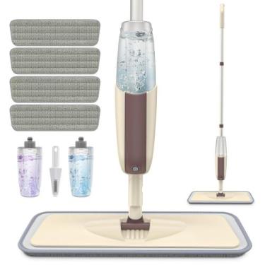 Imagem de Spray Mop HOMTOYOU para limpeza de piso com 4 almofadas de microfibra