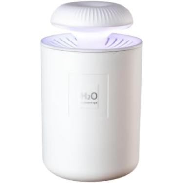 Imagem de Umidificador e Aromatizador de Ar com Luz de LED 7 Cores – Silencioso e Portátil para Casa e Carro ou Escritório (Branco)