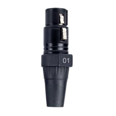 Imagem de Conector XLR Black para Anilha Fêmea - CIRILO CABOS