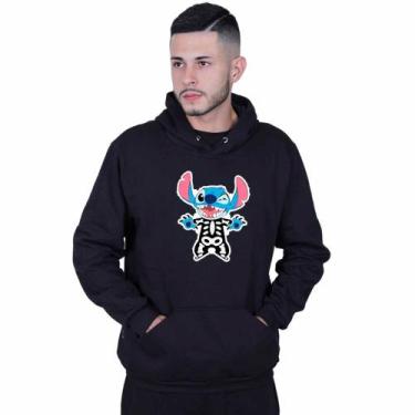 Imagem de Moletom Unissex Canguru Lilo Stitch Halloween - Lafre, Preto, GG