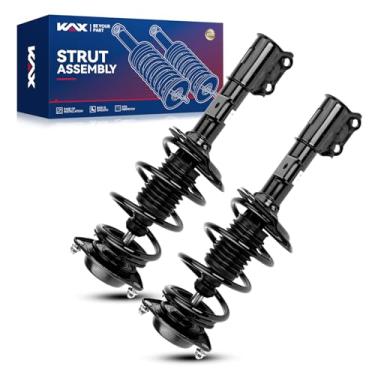 Imagem de KAX Conjunto de amortecedor de amortecedor dianteiro para E-lan-tra 2011 2012 2013 2014 2015 2016, suspensão completa 172709 172708, suportes com conjuntos de mola de bobina SAA100 2 PACOTES