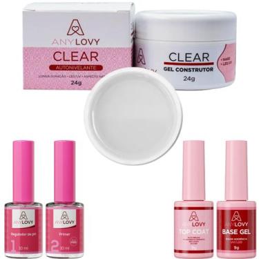 Imagem de Kit Anylovy com Base, Primer, regulador de PH,Top Coat e Gel, GEL CLEA