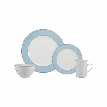 Imagem de Serviço de 16 peças com Bowl e Caneca em Porcelana, Decoração Maitê, Porcelana Schmidt