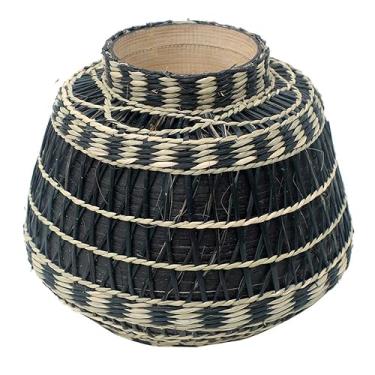 Imagem de VASO DE BAMBU E TRANCADO PRETO E NATURAL