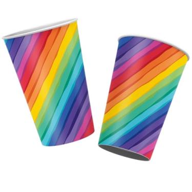 Imagem de COPO PAPEL 180 ml ARCO-IRIS 08 un.