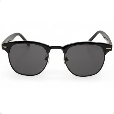 Imagem de ÓCULOS DE SOL SOLON GLASSES CLUB MASTER POLARIZADO PROTEÇÃO UV400 MASCULINO FEMININO + CASE RIGIDA + FLANELA + LIMPA LENTES