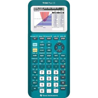Imagem de Texas Instruments Calculadora gráfica colorida TI-84 Plus CE, azul-petróleo (metálico)