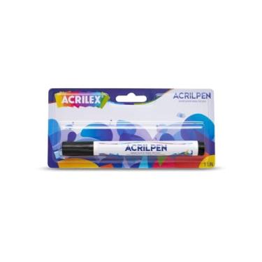 Imagem de Caneta p/ Tecido Preto Acrilpen – Acrilex