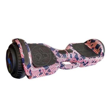 Imagem de Hoverboard Infantil Skate Elétrico Adesivado America Led USA