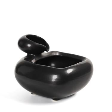 Imagem de XFNVXC Fonte decorativa interna cerâmica circulação de água corrente riqueza convite fonte de mesa decoração de escritório fonte de mesa de chá pequena decoração fonte de jardim ornamental casa