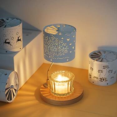 Imagem de Castiçal Castiçais Lâmpada Romântica Candlelight Adereços de Jantar Bandeja de Vela Decoração Caixa de Presente Castiçais de Natal (Cor: B) (B)