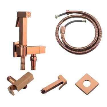 Imagem de 1 peça torneira de bidê de latão pulverizador de bidê de vaso sanitário higiênico torneira de banheiro única torneira de água fria autolimpeza (cor: A5071RG) (A5071RG)