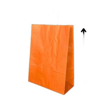 Imagem de 10 Sacola De Papel Kraft Presente Colorida 23,5X10X31,5Cm - Db