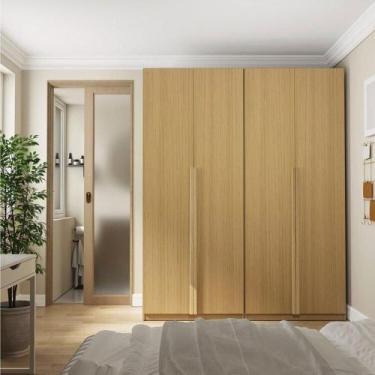 Imagem de Guarda-roupa Modulado 2 Peças 4 Portas Jade CabeCasa MadeiraMadeira Av