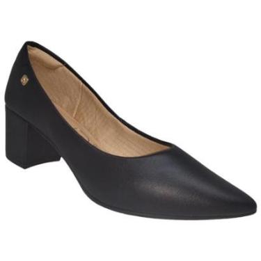 Imagem de Sapato Salto Grosso Santinelli 1524-001-232 Feminino - Preto-Feminino