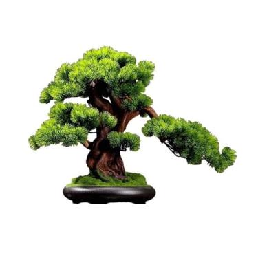 Imagem de Árvore artificial Sala de estar simulação planta bonsai interior vegetação vasos plantas grande árvore falsa desktop paisagem decoração ornamentos